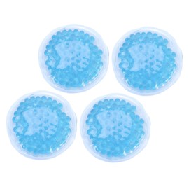 Sosoport 2sets 8cm Round Breastcare Hot Cold Therapy Packs for Breastfeeding 4 Reusable Pads 4pcs*2
