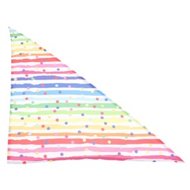 BESPORTBLE Dog Triangular Bandana Rainbow Stripe Pattern Pet Accessories for Dogs Breathable Comfortable Material for Birthday Celebrations Stylish Present for