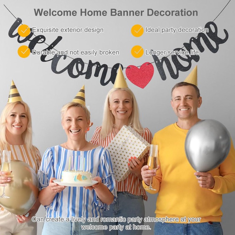 Welcome Garland, Welcome Home Banner Decoration, Welcome Home Banner, Welcome