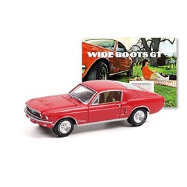 Wide Boots GT 1968 Ford Mustang, Red - Greenlight 30247/48-1/64 Scale Diecast Model Toy Car
