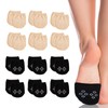 GMHLLES 12 Pairs Half Socks, Women Toe Covers for Inside