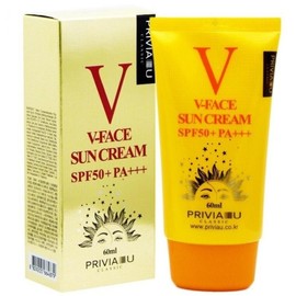 Privia V -Face Sun Cream SPF50+ PA+ / 프리비아 브이페이스 선크림 SPF50+ PA+