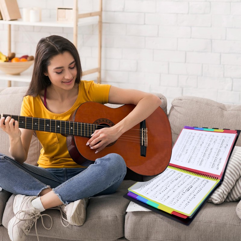 NVGFTG Music Folder Coloured 20 Pages A4 Choir Folder Black