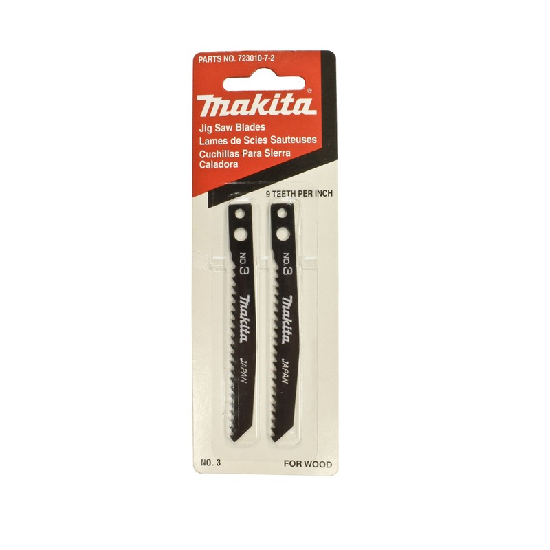 Makita 723010-7-2 No 3 Jig Saw Blade, 2-Pack , Black