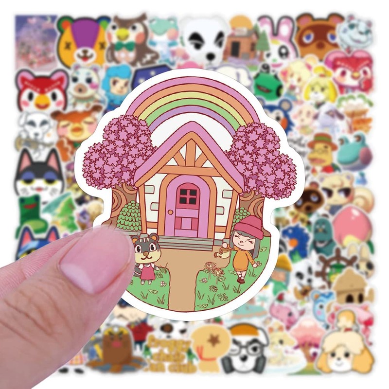 Animal Crossing Stickers 100 Pcs for Laptop, Bumper, Water Bottles,