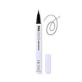 Beauty Fill Me In Liquid Brow Pen – Dual-Use Eyebrow & Eyeliner – Ultra-Fine Tip, Waterproof, Smudge-Proof, Vegan, Cruelty-Free – Medium Brown (Medium Brown, pack of 1)