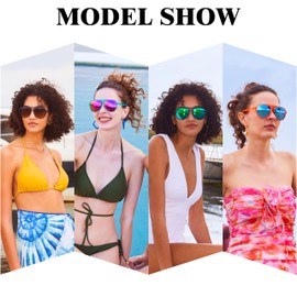 Lasiyanor Lightweight TAC Polarized Tinted Classic Vintage Retro 70s Sunglasses, TR-90 Frame for Women Men, UV 400 Protection