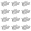 12 pcs Solar Panel Mounting Clamps Aluminium AL6005-T5,Mid Clamps for
