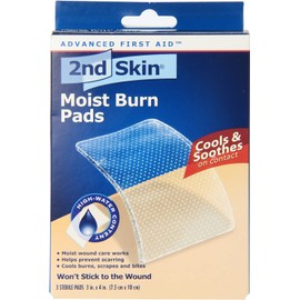 2nd Skin 2nd Skin Moist Burn Pads 3 Inches X 4 Inches Large, Large 3 each (Pack of 3)