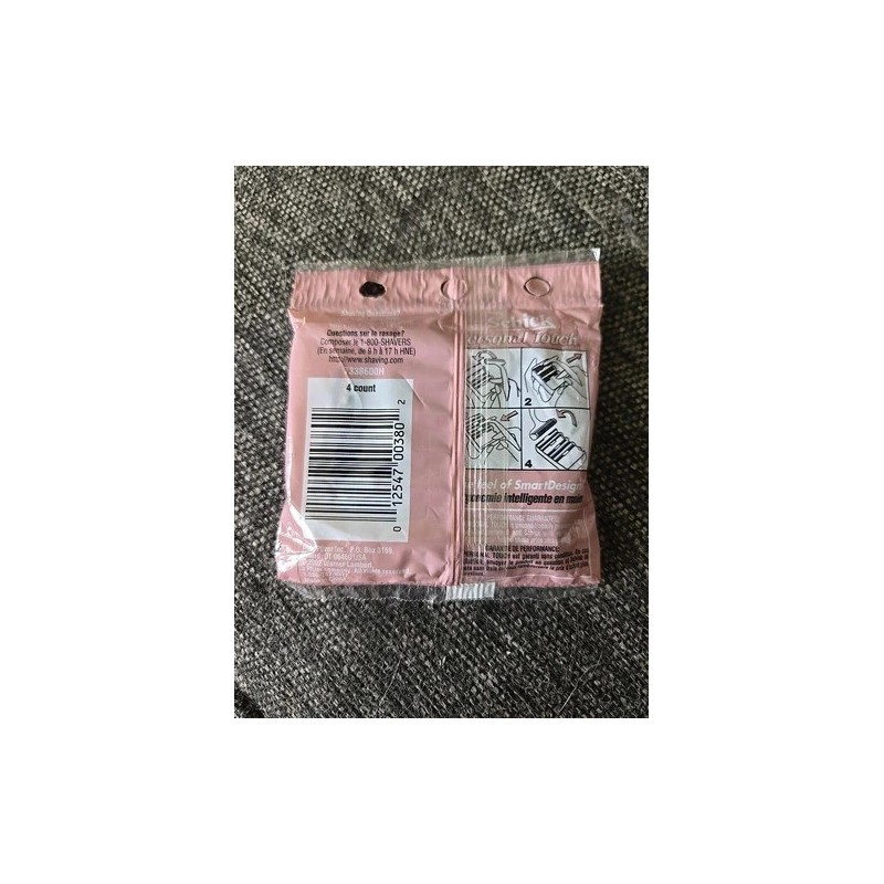 Schick Personal Touch Razor 4 Refill Cartridges Blades Aloe Moisturizing