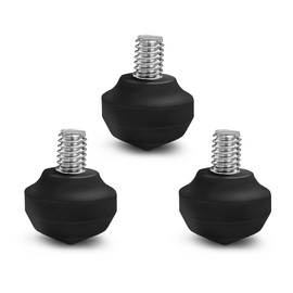 Manbily Universal Tripod Rubber Foot Spike, Anti-Slip 3/8" Rubber Feet for Camera Tripods Monopods, Replacement Parts (35mm x 35mm)-3 Pcs