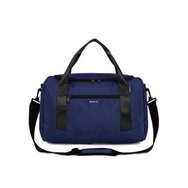 ECOHUB 16'' Personal Item Bag Small Duffel Bag with Shoulder Strap Foldable Travel Bag Travel Essentials Weekender Bag Overnight Bags Gym Bag Hospital Bags for Women and Men (Blue)