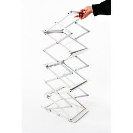 Sign Talk Zigzag Pocket Magazine Brochure Literature Catalog Holder Rack Stand Trade show Display(6 Pockets) (With Canvas Case)