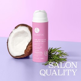 Luseta Curl Defining Cream Enhances Waves and Curls Hydrating and Moisturizing Leave in Cream for Curly Hair Frizz Control Add Shine Sulfate Free 5.07 oz