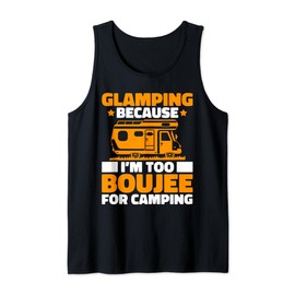 Glamping Lover Camping Chairs Camping Table Glamper Tank Top