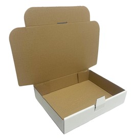 W.E. Roberts Postal Boxes White Cardboard boxes for posting 31x23.4x6.3cm (12"x9"x2½") parcel box, shipping boxes, cardboard box, packaging boxes, postage boxes (Pack of 10)