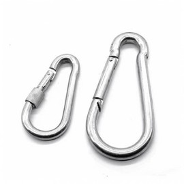 Carabiner standard locking stainless steel mountaineering hook tarp tent Camping General Type 1 27ea