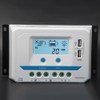 10A/20A/30A Solar Charge Controller 12V/24V Auto PWM Regulator LCD Display