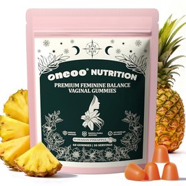Feminine Balance Gummies - Premium Balance Gummies for Women's pH Health, Feminine Gummy for Immune & Energy Support, Vegan, Gluten-Free, Hawaiian Pin