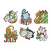 Design Works Crafts Inc. Christmas Cats Counted Cross Stitch Ornament