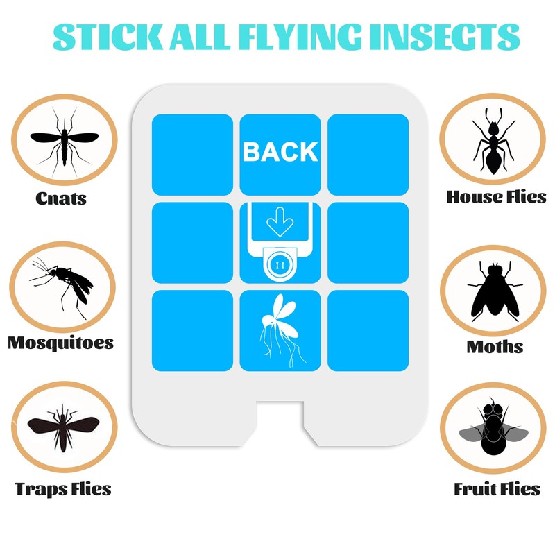 32 Pack Refill Glue Cards, Saferr Home Fly Trap Refill