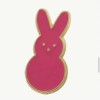 PEEPS Easter Bunny Rabbit Cottontail Gold Multicolor Enamel Brooch Pin