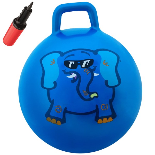 WALIKI Hopper Ball for Kids| Hippity Hop | Jumping Hopping Therapy Ball | Birthday Gift | Blue | Ages: 3-6 | 18"/45CM
