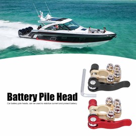 Abrazadera de Terminal de Batería, Conector de Terminal de Batería a Prueba de Corrosión Estable para 12V 6V 24V Boat Race Car Terminales De Batería Y Módulos Divisores Terminales De Batería Y Módulos Divisores