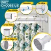 White Shower Curtain Rod 36-68 Inch(3-5.6ft) Never Rust No Drilling
