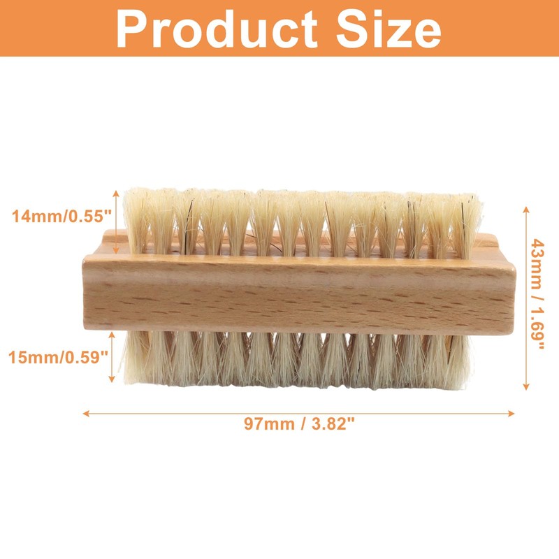 1 PCS Wooden Nail Brush