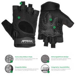 Netrox Sports® | Breathable Sports Gloves | Strength Training, Bicycle Driving Fitness Gloves Gym Men & Women | Training Gloves Fitness Gloves Sports Gloves Bicycle Cycling Gloves