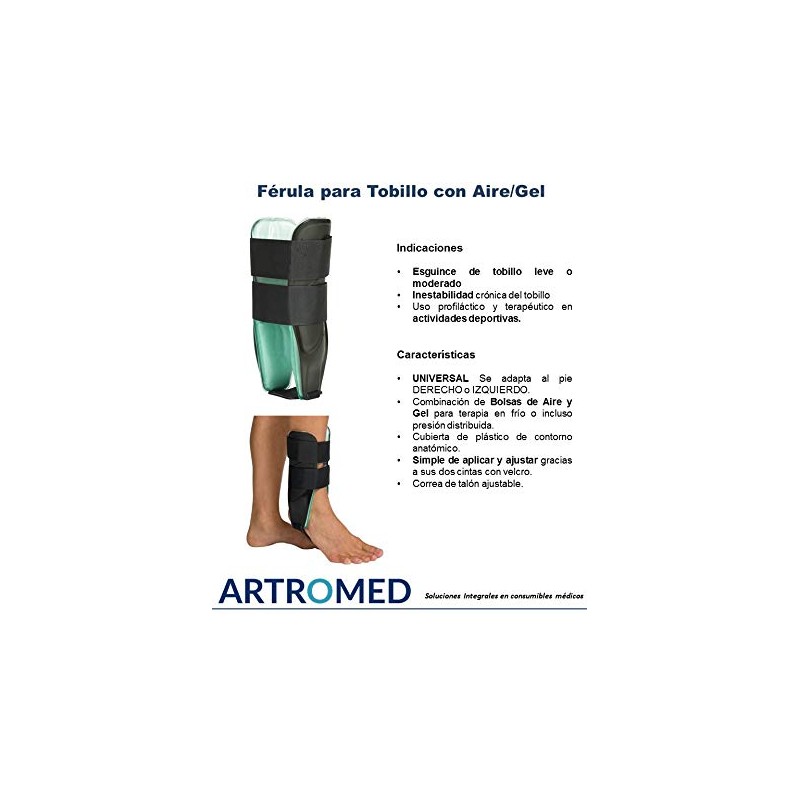 ARTROMED | Tobillera Férula para Tobillo con Aire y Gel