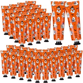 48 Pcs Ghost Readers Halloween Hand Cream Gift for Book Lovers Women Teacher Moisturizing Cream for Dry Cracked Hands Mini Hand Lotion Bulk Halloween Gifts Party Supplies for Guest