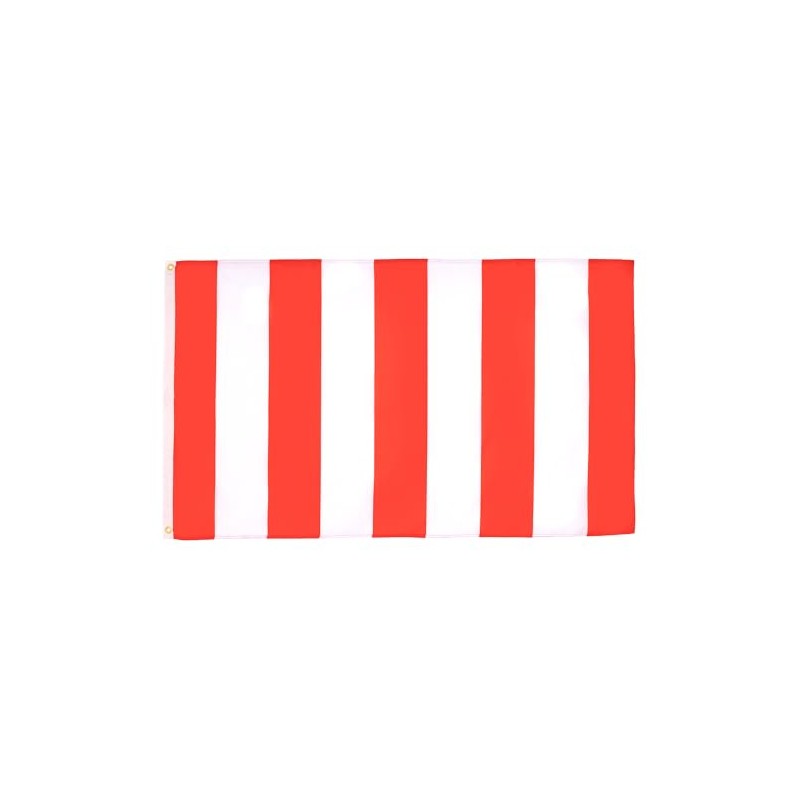 AZ FLAG RED AND WHITE STRIPED FLAG 3' x 5'