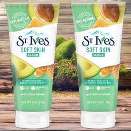 St. Ives Skin Tone Improvement Skin Moisturizing Skin Nutrition Scrub Avocado & Honey 2pcs 170g / 세인트이브스 피부톤개선 피부촉촉 피부영양 스크럽 아보카도 앤 허니 2개 170g
