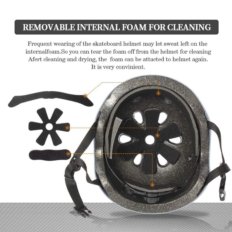 Tourdarson Skateboard Helmet Impact Resistance Ventilation for Youth & Adult