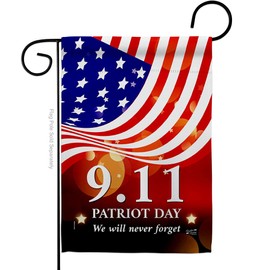 Angeleno Heritage Remember 9/11 Garden Flag Patriot Day World Planet Peace Environment Awareness United State American House Decoration Banner Small Yard Gift Double-Sided, Made in USA
