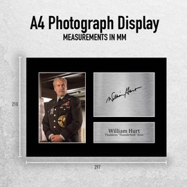 HWC Trading A4 William Hurt The Incredible Hulk Thaddeus Thunderbolt Ross Gifts Printed Signed Autograph Picture for Movie Memorabilia Fans - A4