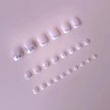 French Tip Press on Toe Nails Pink Fake Toe nails