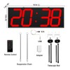CHKOSDA Digital Wall Clock with Double Sided Display, Large LED