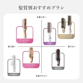 【Official Store Exclusive】 S・HEART・S Scalp Brush, World Model Long, Pink Gold, Shampoo Brush, Hair Brush, Hair Care, Scalp Care, Lift Care, Gift, Present, S・HEART・S S HEART S Official, with Beauty