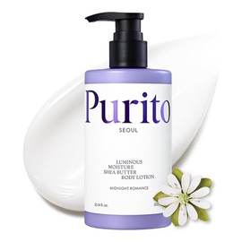 PURITO Crema Corporal Hidratante con Manteca de Karité - Loción Corporal Hidratación Profunda Piel Seca y Sensible - Aroma Midnight Romance Absorción 