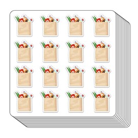 Grocery Bag Shopping Planner Stickers, 0.5in Monthly Scrapbooking Kids DIY Arts 208-Pack