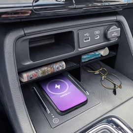 RUNROAD Center Console Organizer Tray Compatible with 2023 2024 2025 Honda Pilot / 2026 Passport Accessories, Insert Armrest Tray for Pilot Secondary Storage Box Dividers Middle Console Organizer