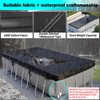 SIHAIAN 5x8Ft Rectangular Pool Cover with Side Storage for Oval