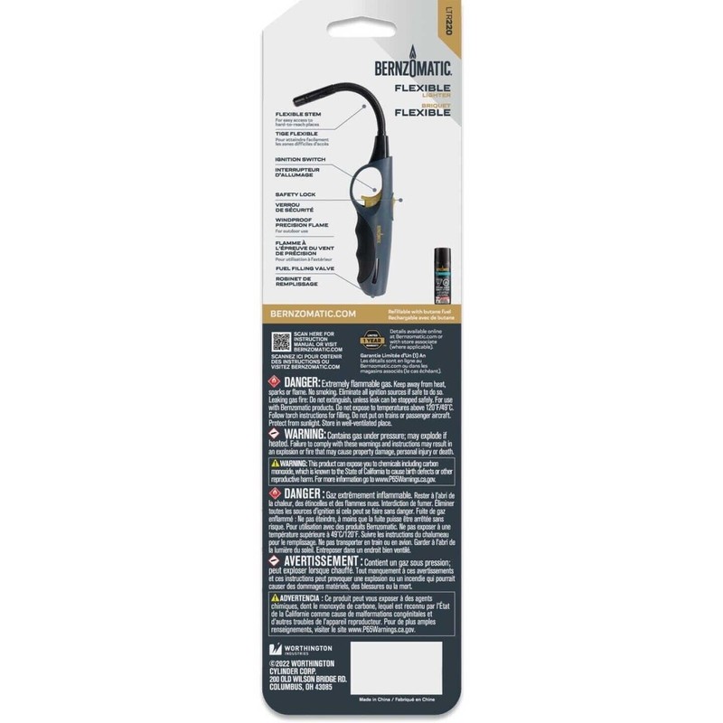 Flexible Lighter, Butane, Easy to Use