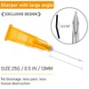 100Pack 25 Gauge 1/2 Inch Syringe Needles, Disposable Luer Lock