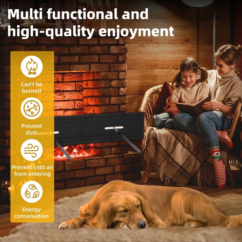 10"x 46" Rectangular Fireplace Flue Plug-Fits 9"x45" and Smaller Chimney