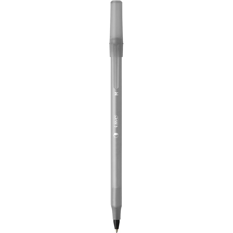60 x Bic Round Stic Ballpoint Pens | Permanent Anti-Microbial