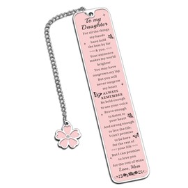 Daughter Christmas Bookmarks - Stocking Stuffers for Teen Girl College Girl Gift Ideas Cool Gifts for Girls Inspirational Bookmarks for Girls Graduation Birthday for Daughter College Dorm Essentials